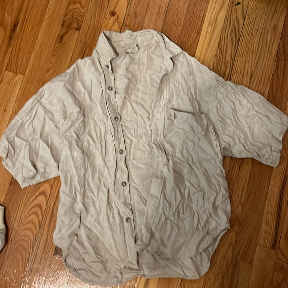 Vintage Linen Oversized Top